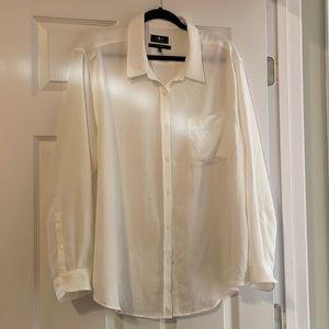 7 for all mankind white button down shirt